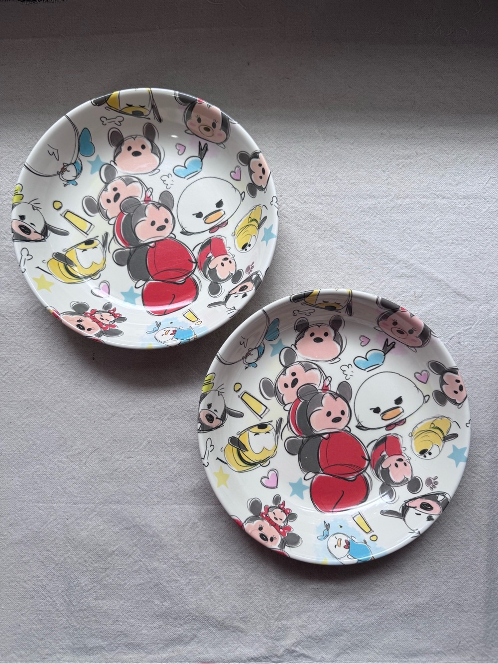 Set of 2 Disney Store Tsum Tsum “Meal Time Magic” Melamine Bowls